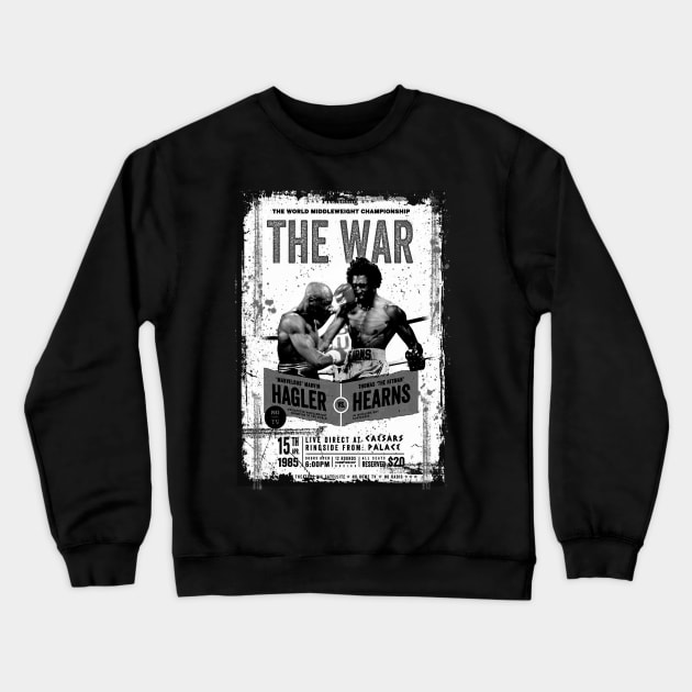 Marvin Hagler vs Hearns Crewneck Sweatshirt by Nickoliver